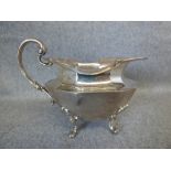 Hallmarked silver cream jug 'G & S & Co. of London', 3 ozt