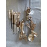 A quantity of plated Kings pattern flatware, 48 pieces