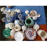 Qty of china, incl. Poole, Royal Doulton, blue & white, earthenware etc.