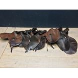 6 race exercise leather saddles, pony saddle & General Purpose saddle