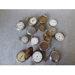 Quantity of various pocket watches (spares, repairs etc.)