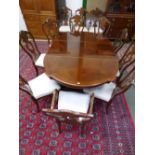 Italian extending dining table with leaves and set 12 armchairs