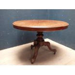 Small mahogany circular table 102 cm dia.