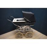 Blue 'Silver Cross' pram