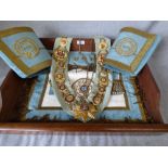 Masonic apron and sash from the Cherry Orchard Lodge