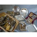 Quantity of various silver plate