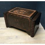 Chinese camphorwood chest, retailed by 'Henderson & Co. 41 Haiphong Road, Kowloon, Hong Kong' 53H