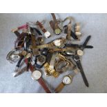 Quantity of various wrist watches (spares, repairs etc)