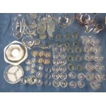 Quantity of various glass including decanters & plates