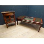 'Brights of Nettlebed' display cabinet & coffee table with central display section