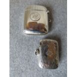 2 hallmarked silver vesta cases