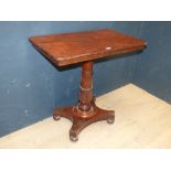 Victorian mahogany occasional table 77H x 76W cm