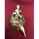 China lady figure pin cushion