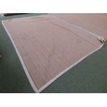 Roger Oates Contemporary herringbone pattern woollen and edged carpet 290 x 208