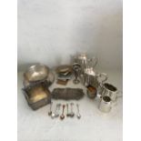 Qty of various silver plated items