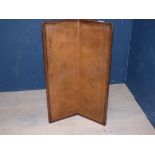 Victorian oak & tooled leather top writing board 45 x 70 cm