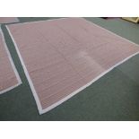 Roger Oates Contemporary herringbone pattern woollen and edged carpet 250 x 250