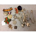 3 various military medals & military collectables