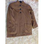 Ladies Yves St Laurent light tan cashmere waist length jacket