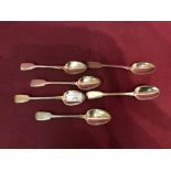 Set of 6 Irish hallmarked silver teaspoons by 'J. S.' of Dublin, 4 ozt