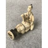 Chinese carved ivory erotic figures Please check condition before bidding