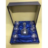 Heritage crystal decanter set in original box