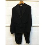 Gentleman's vintage black tails by 'J. Dege & Sons Ltd.' London