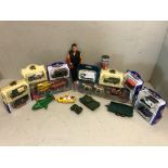 Qty of various toy vehicles by Corgi, Oxford Die cast etc.