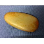 Chinese jade pebble, 7cm L Please check condition before bidding