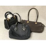 Ladies Christian Dior handbag & 2 Yves St Laurent ladies handbags