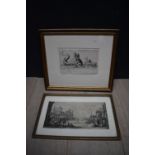 2 engravings by Callot