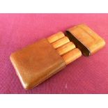 Pigskin cigar case