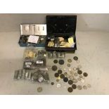 Qty of various British & foreign coins