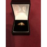 Gentleman's 18ct gold solitaire diamond ring, size 'S', 4.8g