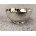 Hallmarked silver bowl by Richard Comyns of London 1942