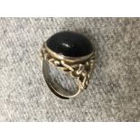 Chinese silver lapis lazuli ring Please check condition before bidding