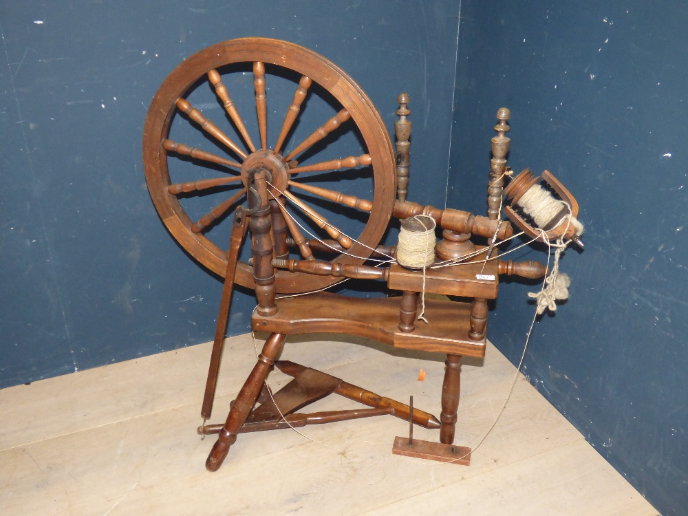 Victorian spinning wheel