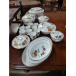 Qty of Royal Worcester Evesham pattern china, casserole and open dishes & Ramekin dishes