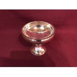 Art Deco hallmarked silver bowl by 'S B & S Ltd.' Birmingham, 11 ozt