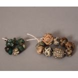 A group of eighteen Chinese glass beads, Ming dynasty or later. Provenance: From the Collection of