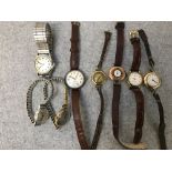 3 9ct gold case ladies watches & various ladies watches
