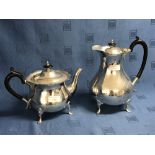 Good quality silver plated tea & coffee pot, Walker & Hall