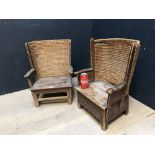 2 Victorian Child's Orkney chairs, made for the Vendor's twin Uncles