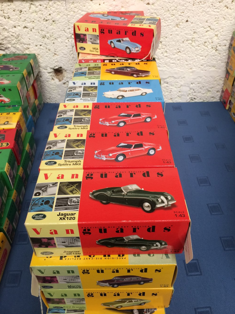 Qty of various Vanguards toy model cars in original boxes