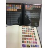 Collection of GB perfins in an album and a stock book from QV to QE