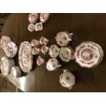 Coalport Indian tree coral, part dinner service incl. 12 dinner plates, 12 side plates, 1 tureen,
