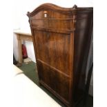 C19th French walnut secretaire abattant 178Hx100Wcm