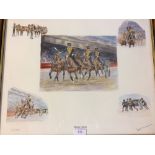 Coloured print 120/850, Montage, Bonnie Dundee, The Kings Troop, signed in pencil LIZ & a small