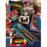 Qty of various toy model vehicles by Hot Wheels, Buarago, Solido & Matchbox etc. in original boxes