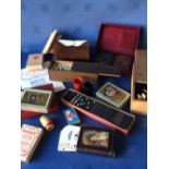 Qty of various games, cards, chess & dominoes